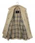 中古・古着 BURBERRY LONDON (バーバリーロンドン) ジップアップコート ベージュ サイズ:L：8000円