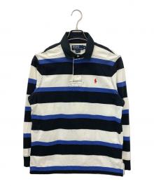 POLO RALPH LAUREN（ポロ・ラルフローレン）の古着「ラガーシャツ」｜ホワイト×ブルー×ブラック