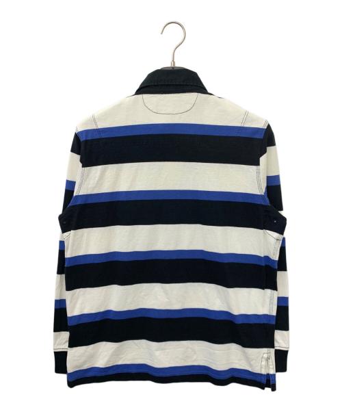 POLO RALPH LAUREN（ポロ・ラルフローレン）POLO RALPH LAUREN (ポロ・ラルフローレン) ラガーシャツ ホワイト×ブルー×ブラック サイズ:Mの古着・服飾アイテム