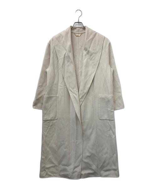 allureville（アルアバイル）allureville (アルアバイル) カシミヤ混リバービックショールコート アイボリー サイズ:2の古着・服飾アイテム