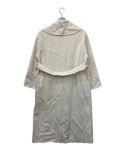 allureville（アルアバイル）allureville (アルアバイル) カシミヤ混リバービックショールコート アイボリー サイズ:2の古着・服飾アイテム