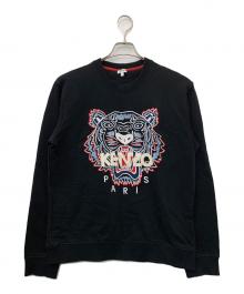 KENZO（ケンゾー）の古着「クラシックタイガー刺繍クルーネックスウェットシャツ」｜ブラック