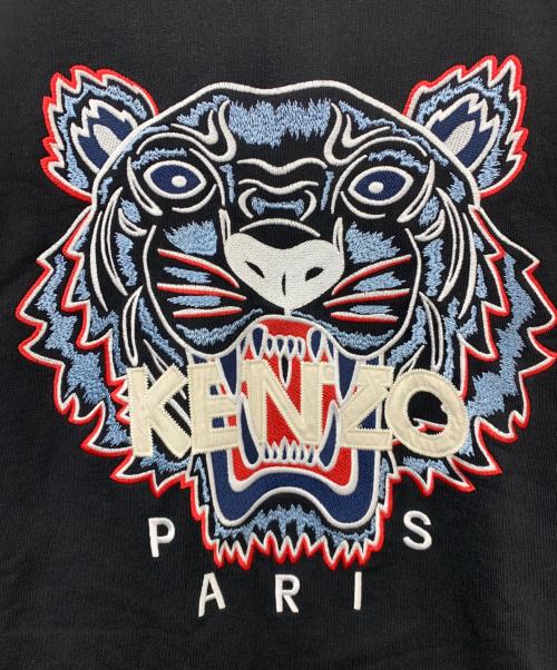 KENZO（ケンゾー）KENZO (ケンゾー) クラシックタイガー刺繍クルーネックスウェットシャツ ブラック サイズ:Lの古着・服飾アイテム
