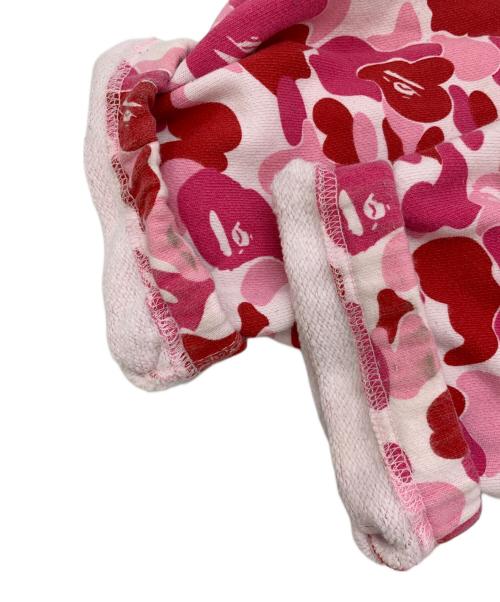 A BATHING APE（アベイシングエイプ）A BATHING APE (アベイシングエイプ) カモフラスウェットパンツ ピンク サイズ:Mの古着・服飾アイテム
