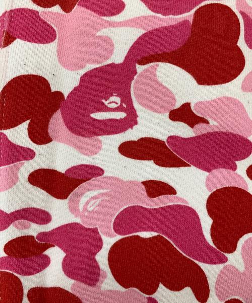 A BATHING APE（アベイシングエイプ）A BATHING APE (アベイシングエイプ) カモフラスウェットパンツ ピンク サイズ:Mの古着・服飾アイテム