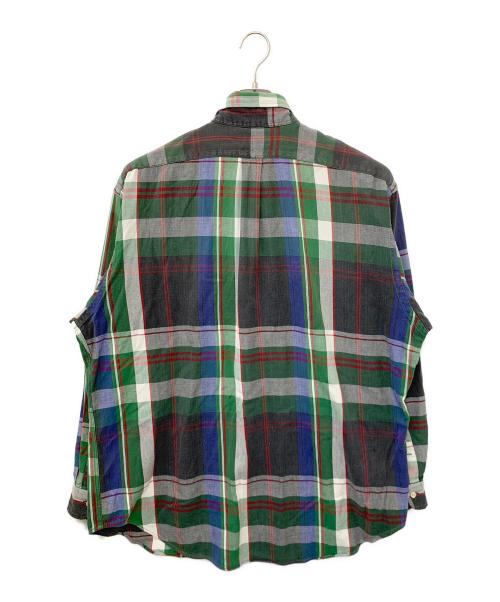 RALPH LAUREN（ラルフローレン）RALPH LAUREN (ラルフローレン) チェックシャツ グリーン×ブラック サイズ:Lの古着・服飾アイテム