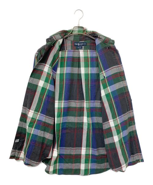 RALPH LAUREN（ラルフローレン）RALPH LAUREN (ラルフローレン) チェックシャツ グリーン×ブラック サイズ:Lの古着・服飾アイテム