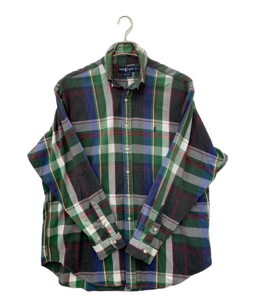 RALPH LAUREN（ラルフローレン）RALPH LAUREN (ラルフローレン) チェックシャツ グリーン×ブラック サイズ:Lの古着・服飾アイテム
