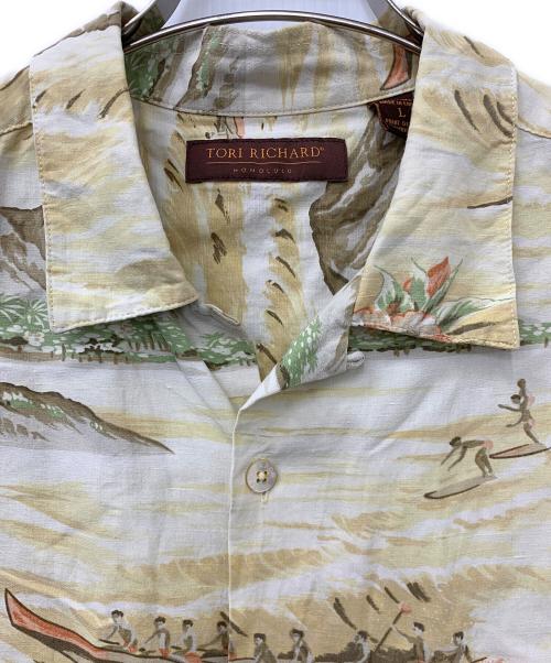 TORI RICHARD（トリリチャード）TORI RICHARD (トリリチャード) アロハシャツ ブラウン サイズ:Lの古着・服飾アイテム