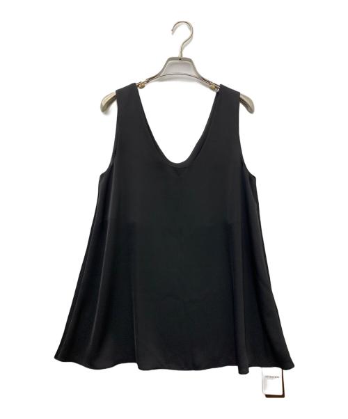 Plage（プラージュ）Plage (プラージュ) DULL SATIN SCARF SET TANK ブラック サイズ:F 未使用品の古着・服飾アイテム