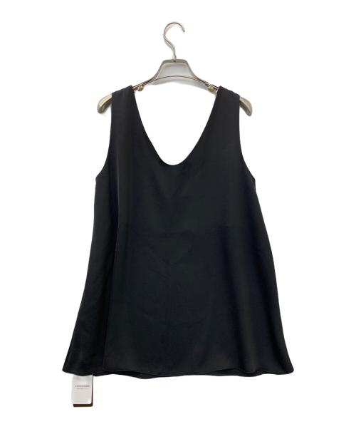 Plage（プラージュ）Plage (プラージュ) DULL SATIN SCARF SET TANK ブラック サイズ:F 未使用品の古着・服飾アイテム