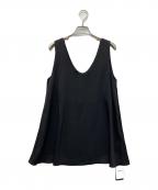 Plageプラージュ）の古着「DULL SATIN SCARF SET TANK」｜ブラック