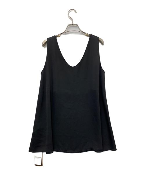 Plage（プラージュ）Plage (プラージュ) DULL SATIN SCARF SET TANK ブラック サイズ:F 未使用品の古着・服飾アイテム