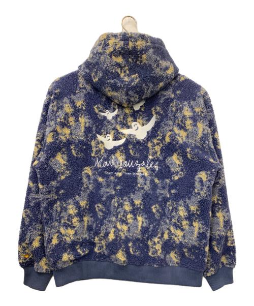 MARK GONZALES（マーク・ゴンザレス）MARK GONZALES (マーク・ゴンザレス) 刺繍ジャガードボアフードパーカー ネイビー サイズ:Lの古着・服飾アイテム