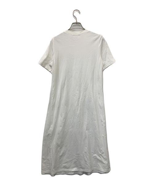 REKISAMI（レキサミ）REKISAMI (レキサミ) 半袖ワンピース ホワイト×グレー サイズ:2の古着・服飾アイテム
