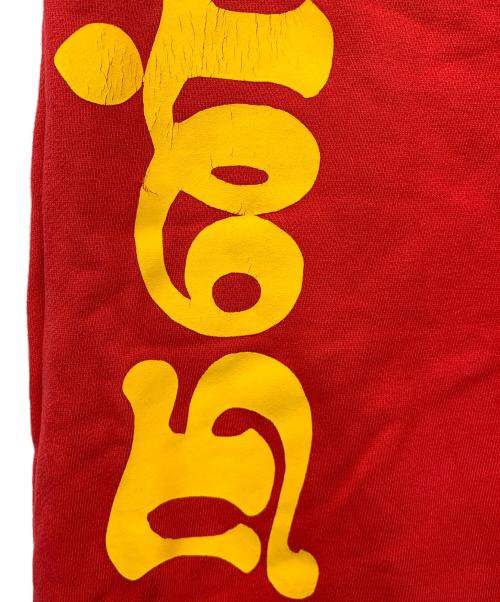 NEW YOAKE POST（ニューヨアケポスト）NEW YOAKE POST (ニューヨアケポスト) ありがとう ウォークパンツ レッド サイズ:XLの古着・服飾アイテム