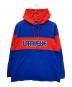 LFYT（エルエフワイティー）の古着「CLASSIC LOGO HOODED RUGBY JERSEY」｜ブルー×レッド