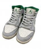 NIKEナイキ）の古着「Air Jordan 1 Mid」｜グリーン×ホワイト