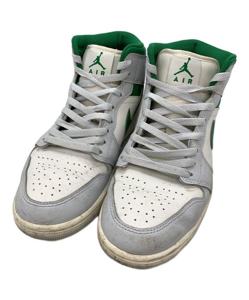 NIKE（ナイキ）NIKE (ナイキ) Air Jordan 1 Mid グリーン×ホワイト サイズ:27の古着・服飾アイテム