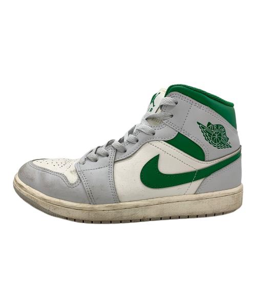 NIKE（ナイキ）NIKE (ナイキ) Air Jordan 1 Mid グリーン×ホワイト サイズ:27の古着・服飾アイテム