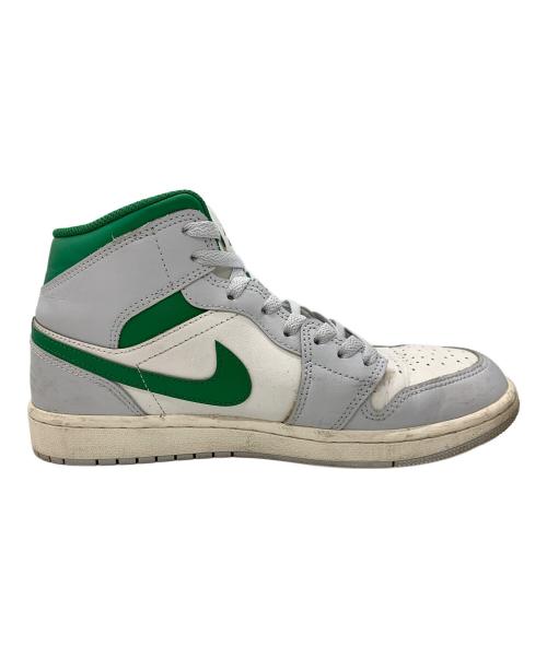 NIKE（ナイキ）NIKE (ナイキ) Air Jordan 1 Mid グリーン×ホワイト サイズ:27の古着・服飾アイテム