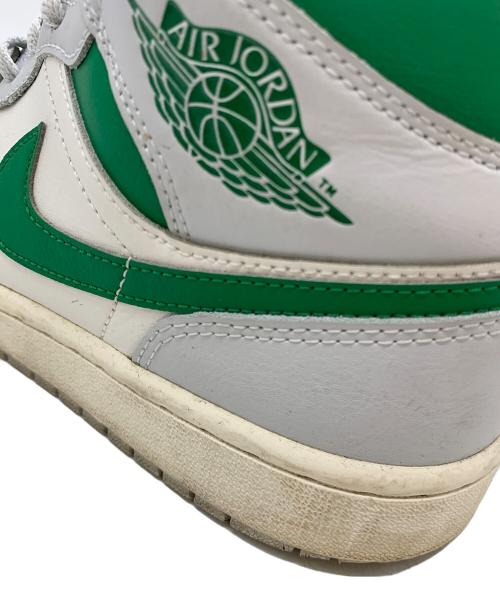 NIKE（ナイキ）NIKE (ナイキ) Air Jordan 1 Mid グリーン×ホワイト サイズ:27の古着・服飾アイテム