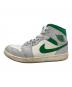 NIKE (ナイキ) Air Jordan 1 Mid グリーン×ホワイト サイズ:27：7000円
