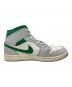 中古・古着 NIKE (ナイキ) Air Jordan 1 Mid グリーン×ホワイト サイズ:27：7000円
