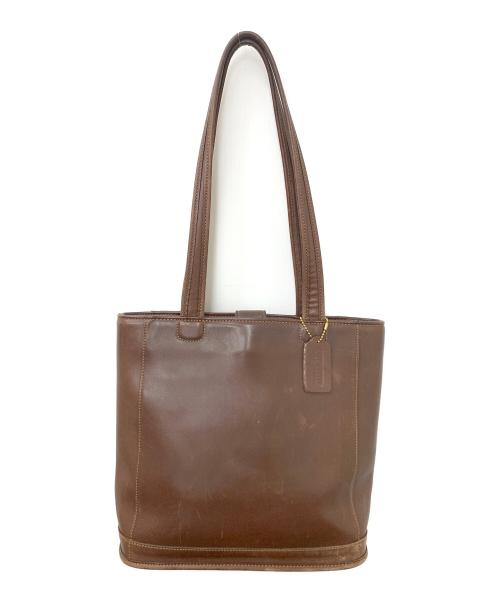 COACH（コーチ）COACH (コーチ) レザートートバッグ ブラウンの古着・服飾アイテム