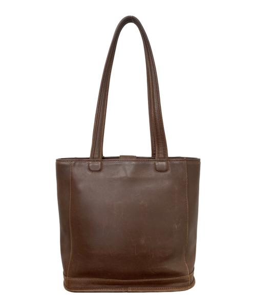 COACH（コーチ）COACH (コーチ) レザートートバッグ ブラウンの古着・服飾アイテム