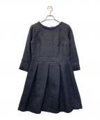 green label relaxingグリーンレーベルリラクシング）の古着「半袖ワンピース」｜ブルー