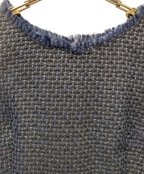green label relaxing（グリーンレーベルリラクシング）green label relaxing (グリーンレーベルリラクシング) 半袖ワンピース ブルー サイズ:38の古着・服飾アイテム