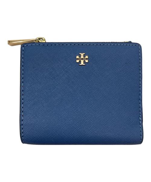 TORY BURCH（トリーバーチ）TORY BURCH (トリーバーチ) 2つ折り財布 ブルーの古着・服飾アイテム