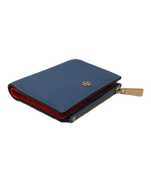 TORY BURCH（トリーバーチ）TORY BURCH (トリーバーチ) 2つ折り財布 ブルーの古着・服飾アイテム