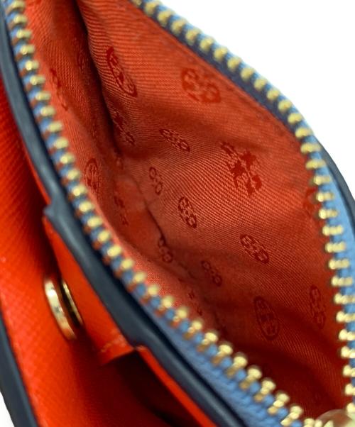 TORY BURCH（トリーバーチ）TORY BURCH (トリーバーチ) 2つ折り財布 ブルーの古着・服飾アイテム