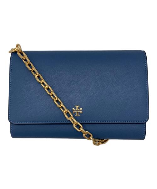 TORY BURCH（トリーバーチ）TORY BURCH (トリーバーチ) ショルダーウォレット ブルーの古着・服飾アイテム
