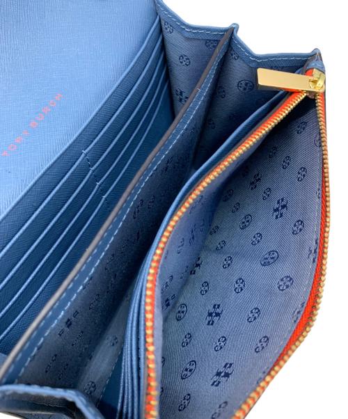 TORY BURCH（トリーバーチ）TORY BURCH (トリーバーチ) ショルダーウォレット ブルーの古着・服飾アイテム