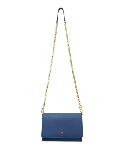 TORY BURCH（トリーバーチ）TORY BURCH (トリーバーチ) ショルダーウォレット ブルーの古着・服飾アイテム