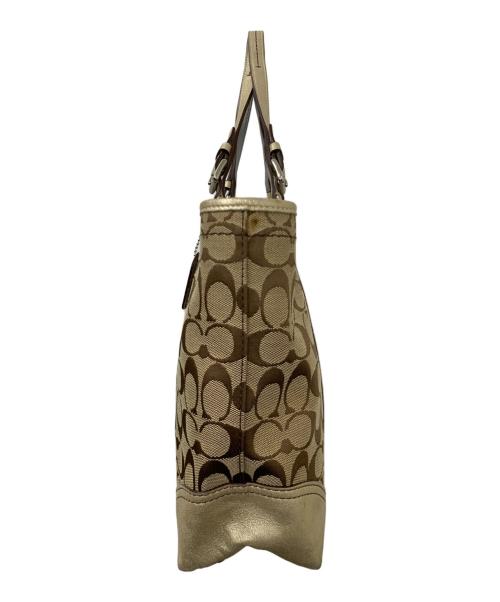 COACH（コーチ）COACH (コーチ) トートバッグ ベージュ×ブラウンの古着・服飾アイテム