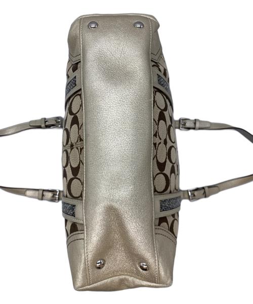COACH（コーチ）COACH (コーチ) トートバッグ ベージュ×ブラウンの古着・服飾アイテム