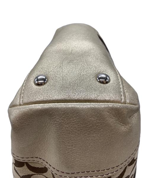 COACH（コーチ）COACH (コーチ) トートバッグ ベージュ×ブラウンの古着・服飾アイテム