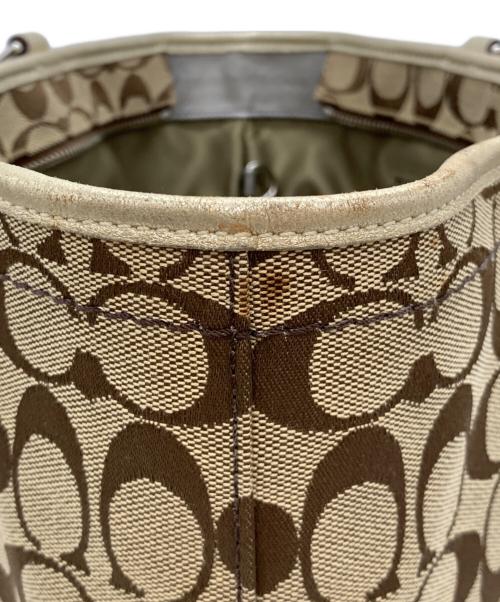 COACH（コーチ）COACH (コーチ) トートバッグ ベージュ×ブラウンの古着・服飾アイテム