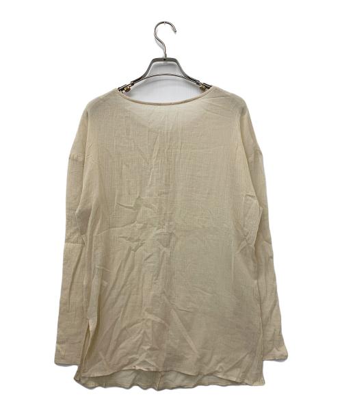 SHENERY（シーナリー）SHENERY (シーナリー) コットンシアー楊柳2WAYトップス ベージュ サイズ:Fの古着・服飾アイテム