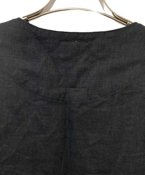 SHENERY（シーナリー）SHENERY (シーナリー) リネンカットオフプルオーバーベスト ブラック サイズ:Fの古着・服飾アイテム