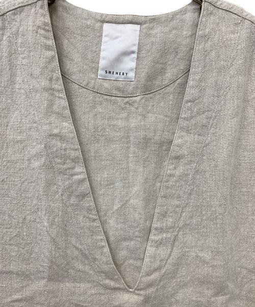 SHENERY（シーナリー）SHENERY (シーナリー) リネンカットオフプルオーバーベスト ベージュ サイズ:Fの古着・服飾アイテム