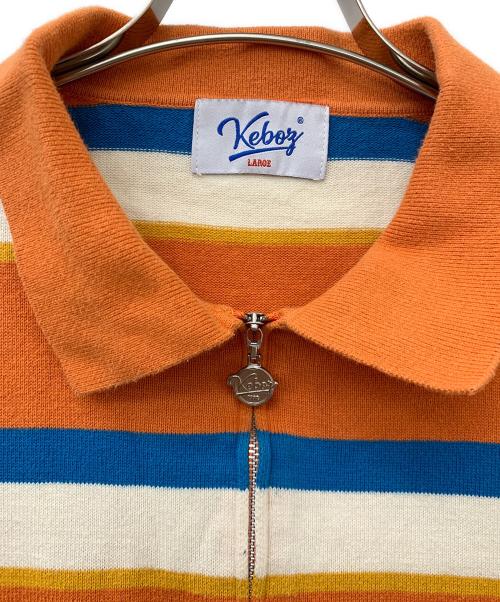 KEBOZ（ケボズ）KEBOZ (ケボズ) ニットシャツ オレンジ サイズ:Lの古着・服飾アイテム