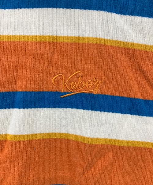 KEBOZ（ケボズ）KEBOZ (ケボズ) ニットシャツ オレンジ サイズ:Lの古着・服飾アイテム