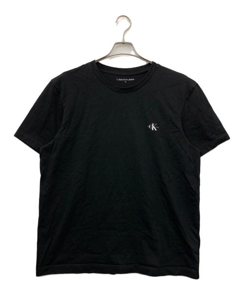 ck Calvin Klein（シーケーカルバンクライン）ck Calvin Klein (シーケーカルバンクライン) リラックスフィットTシャツ ブラック サイズ:XLの古着・服飾アイテム
