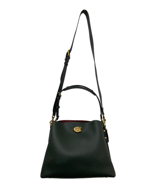 COACH（コーチ）COACH (コーチ) ウィロウ ショルダーバッグ グリーンの古着・服飾アイテム