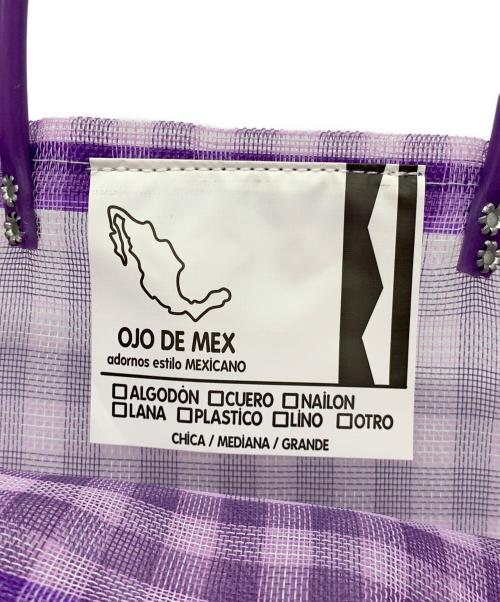 OJO DE MEX（オホデメックス）OJO DE MEX (オホデメックス) メッシュトートバッグ パープルの古着・服飾アイテム